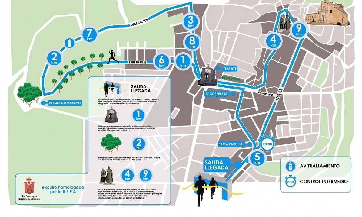 Plano oficial del circuito del III 10K Caravaca de la Cruz